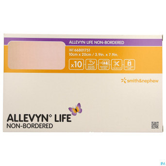 Allevyn life non bordered 10x20cm    10 66801751