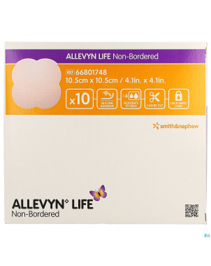 Allevyn life non bordered 10,5x10,5cm  10 66801748
