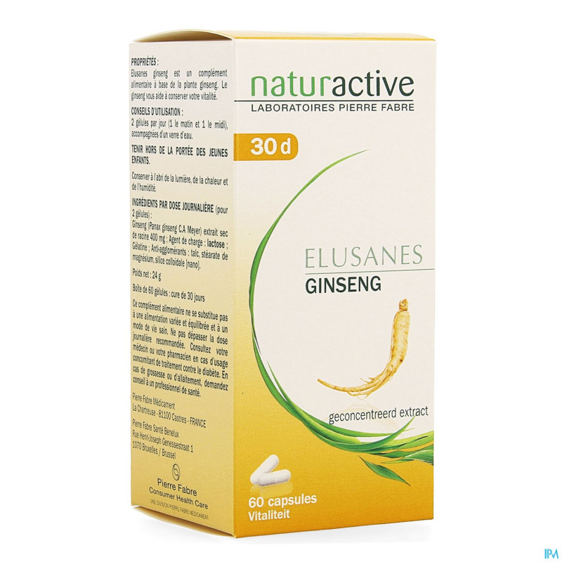Elusanes ginseng caps 60