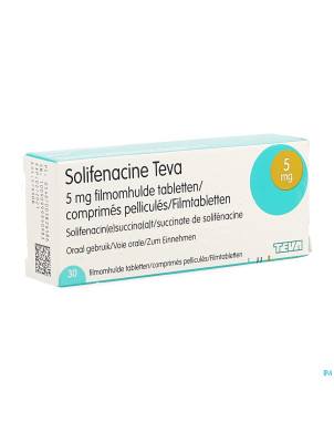 Solifenacine teva comp pell 30 x  5mg