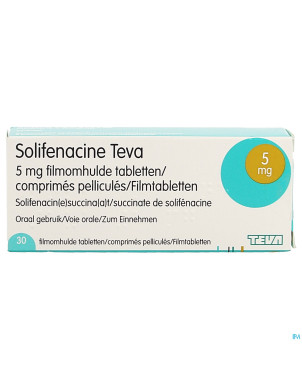 Solifenacine teva comp pell 30 x  5mg