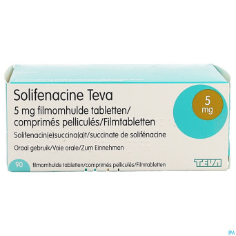 Solifenacine teva comp pell 90 x  5mg