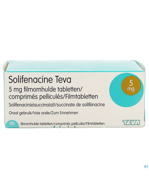 Solifenacine teva comp pell 90 x  5mg