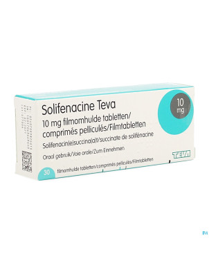 Solifenacine teva comp pell 30 x 10mg
