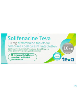 Solifenacine teva comp pell 30 x 10mg