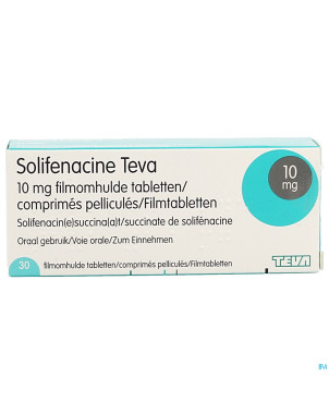 Solifenacine teva comp pell 30 x 10mg