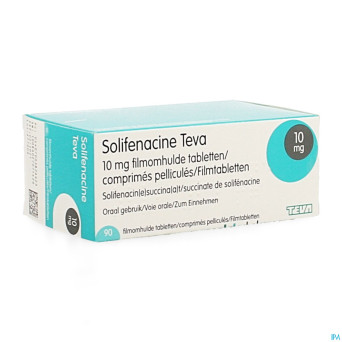 Solifenacine teva comp pell 90 x 10mg
