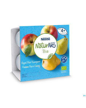 Naturnes pomme poire coing    pot 4x90g