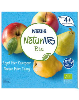 Naturnes pomme poire coing    pot 4x90g