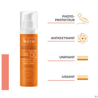Avene sol spf50+  creme a/age teinte 50ml