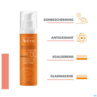 Avene sol spf50+  creme a/age teinte 50ml
