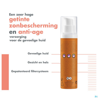 Avene sol spf50+  creme a/age teinte 50ml
