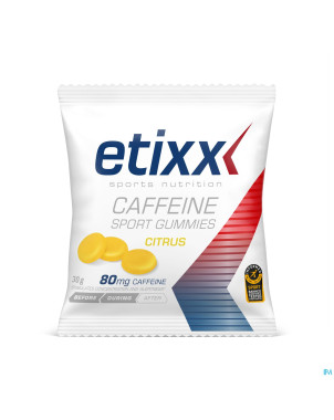 Etixx caffeine sport gummies 12x30g