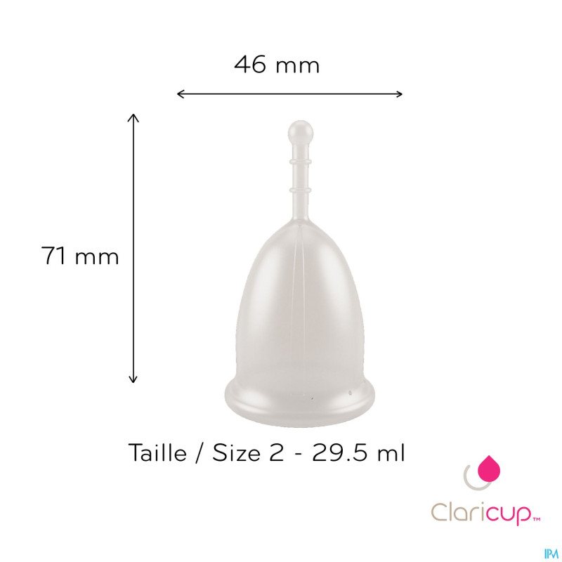 Claricup coupelle menstruelle taille 2 duo pack