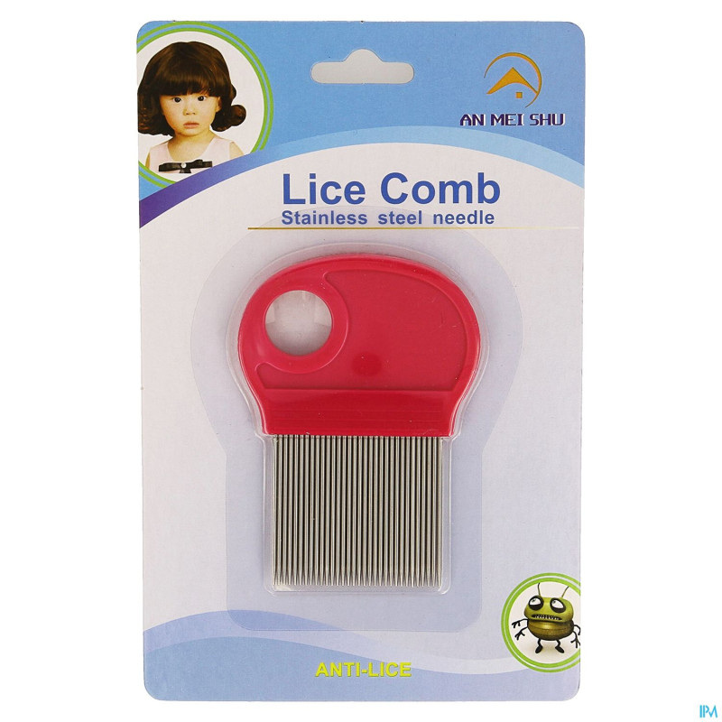 Wolf peigne a poux metal dent longue loupe