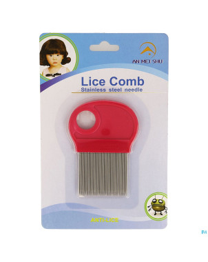 Wolf peigne a poux metal dent longue loupe