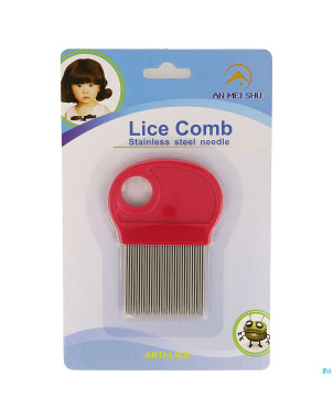 Wolf peigne a poux metal dent longue loupe