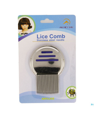 Wolf peigne a poux metal dent longue torsade