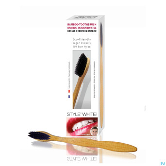 Style white brosse dents bambou
