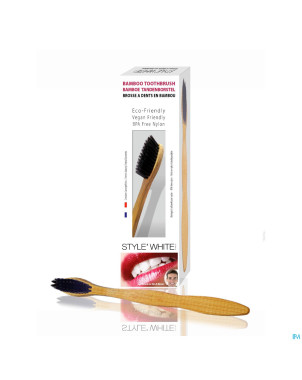 Style white brosse dents bambou