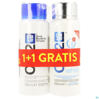Cb12 eau buccale menthe 250ml + white 250ml  grat.