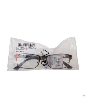 Visioptica lun. londres metal marron mat flex +3,5