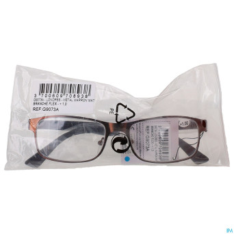 Visioptica lun. londres metal marron mat flex +3,5