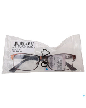 Visioptica lun. londres metal marron mat flex +3,5