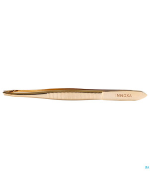 Innoxa pince epil.mors crabe biais inox gold 8,9cm