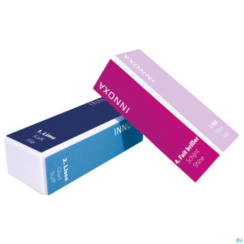 Innoxa lime ongles polissoir 4 faces 9x3,6x2,9cm