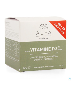 Alfa vitamine d3 50mcg softgel 120