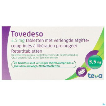 Tovedeso 3,5mg liberation prol. comp  28 x 3,5mg