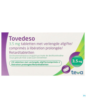 Tovedeso 3,5mg liberation prol. comp  28 x 3,5mg