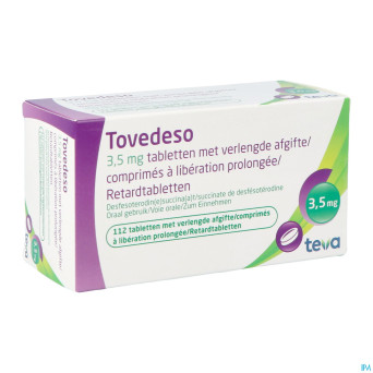 Tovedeso 3,5mg liberation prol. comp 112 x 3,5mg