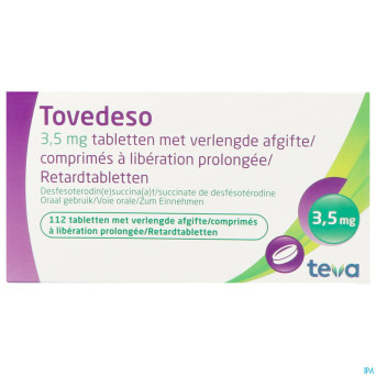 Tovedeso 3,5mg liberation prol. comp 112 x 3,5mg