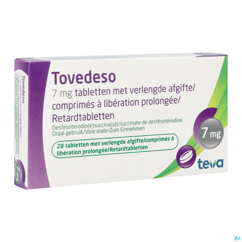 Tovedeso 7,0mg liberation prol. comp  28 x 7,0mg