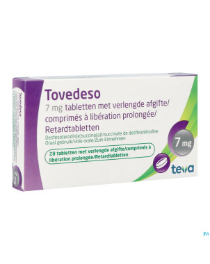 Tovedeso 7,0mg liberation prol. comp  28 x 7,0mg