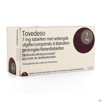 Tovedeso 7,0mg liberation prol. comp 112 x 7,0mg