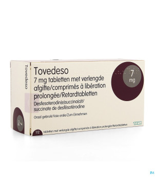 Tovedeso 7,0mg liberation prol. comp 112 x 7,0mg