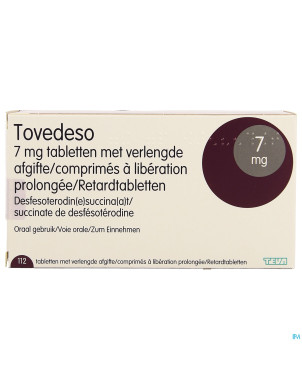 Tovedeso 7,0mg liberation prol. comp 112 x 7,0mg