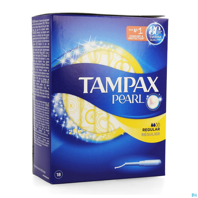 Tampax pearl regular 18