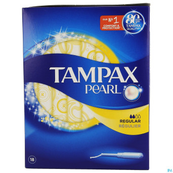 Tampax pearl regular 18
