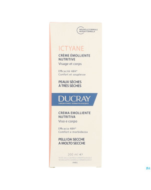 Ducray ictyane creme a/dessechement  tube 200ml nf