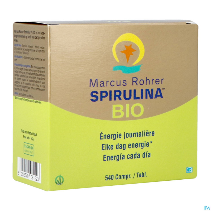 Marcus rohrer spiruline comp 3x180 bio