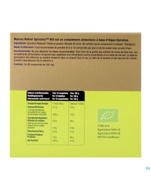 Marcus rohrer spiruline comp 3x180 bio