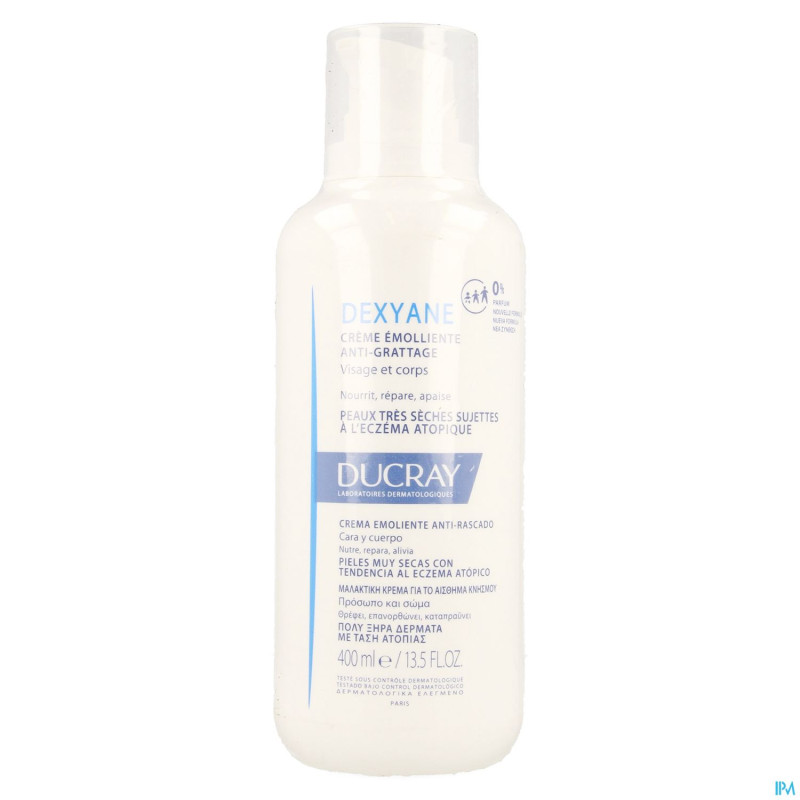 Ducray dexyane creme emollient a/grattage 400ml