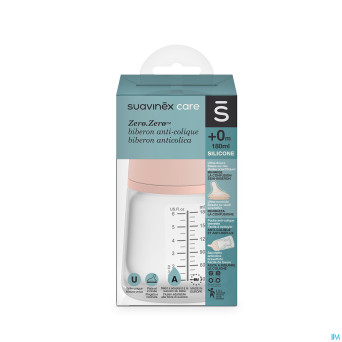 Suavinex zerozero biberon a/col. slow flow 180ml