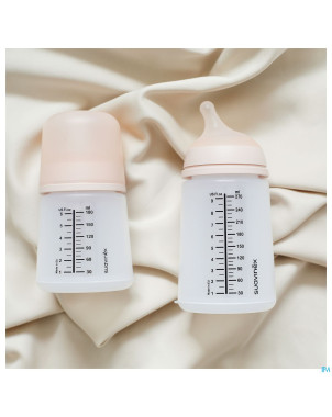 Suavinex zerozero biberon a/col. adapt. flow 180ml