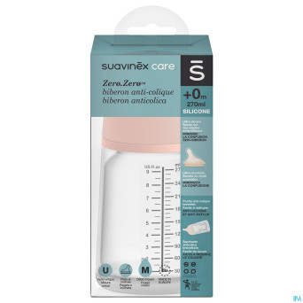 Suavinex zerozero biberon a/col. medium flow 270ml