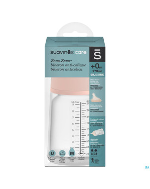 Suavinex zerozero biberon a/col. medium flow 270ml